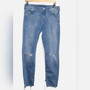 Mother Looker Ankle Fray Jeans